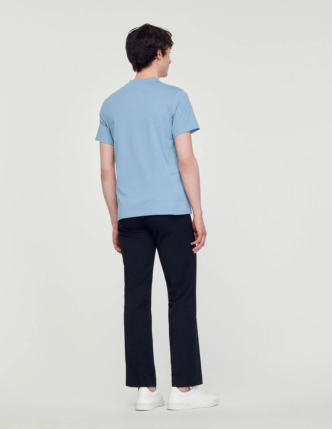 SANDRO - T-Shirt With Square Cross Patch - Image 7
