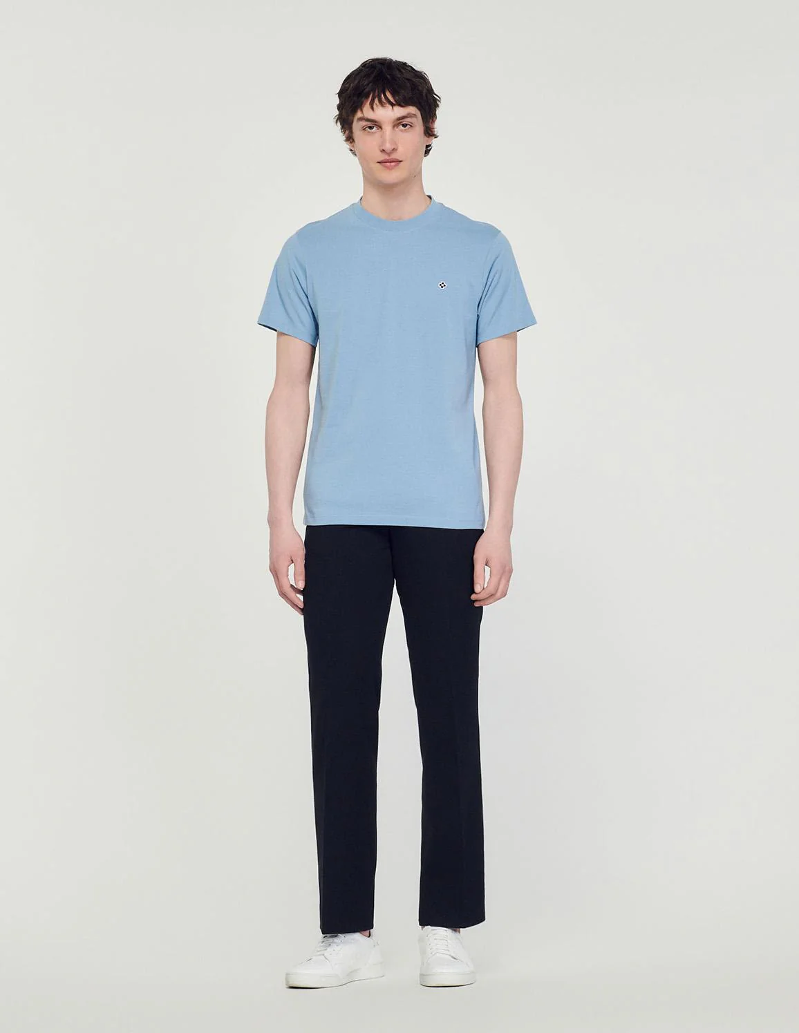 SANDRO - T-Shirt With Square Cross Patch - Image 8