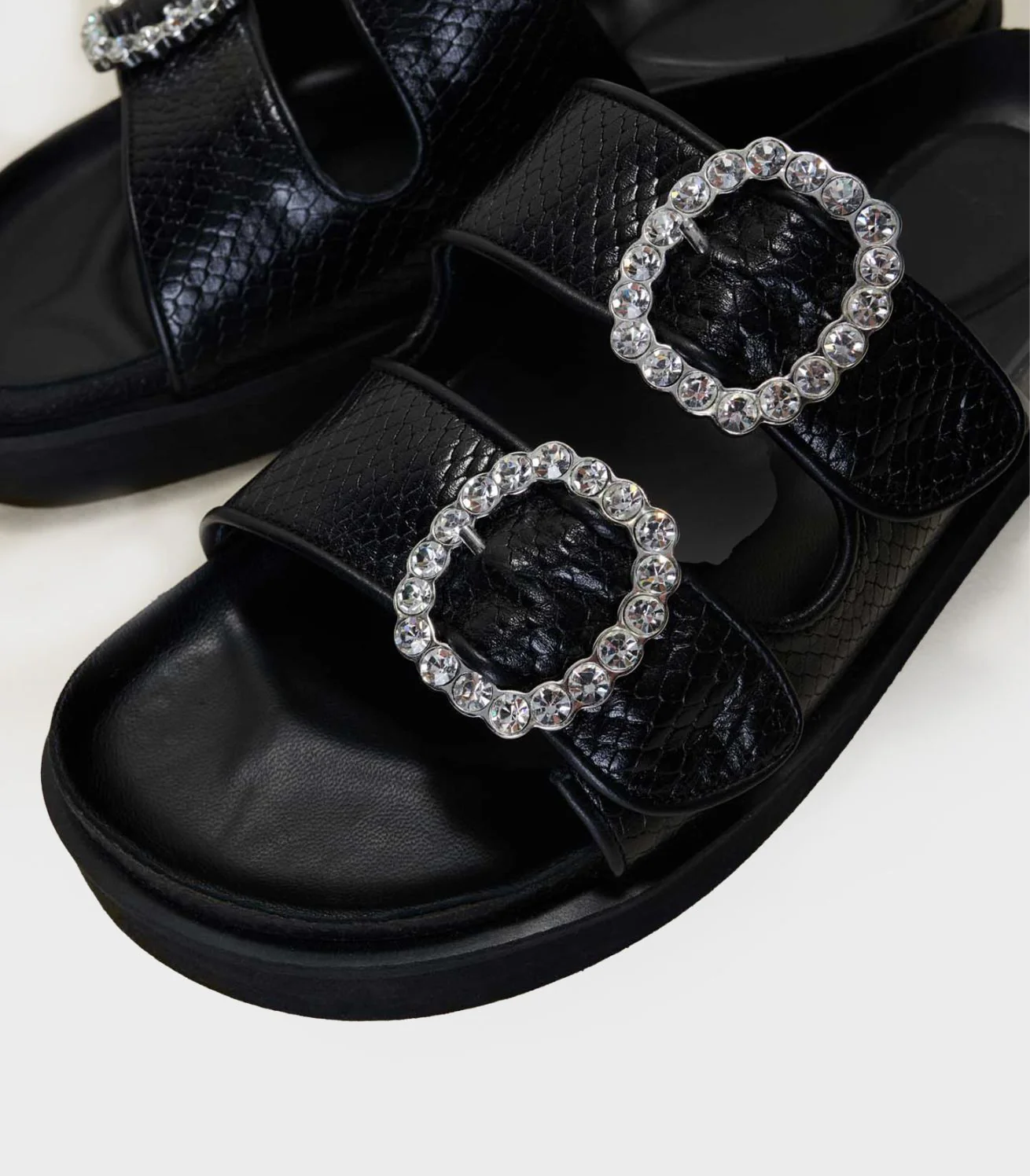 Maje - Sandals With Rhinestone Buckles - Image 3