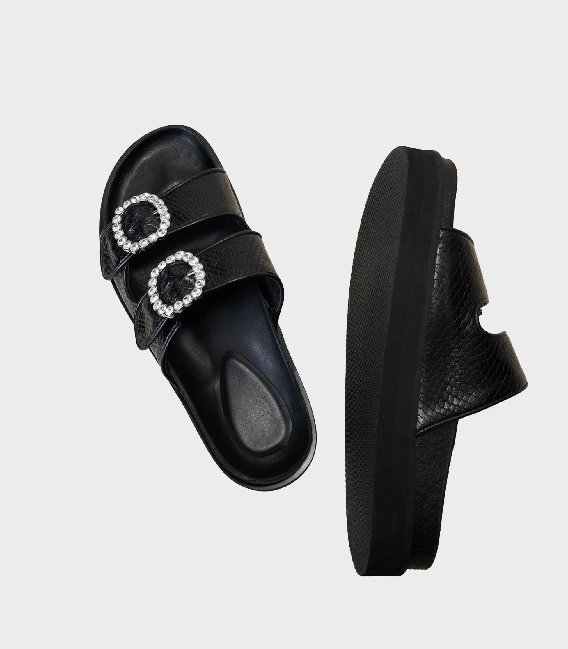 Maje - Sandals With Rhinestone Buckles - Image 4