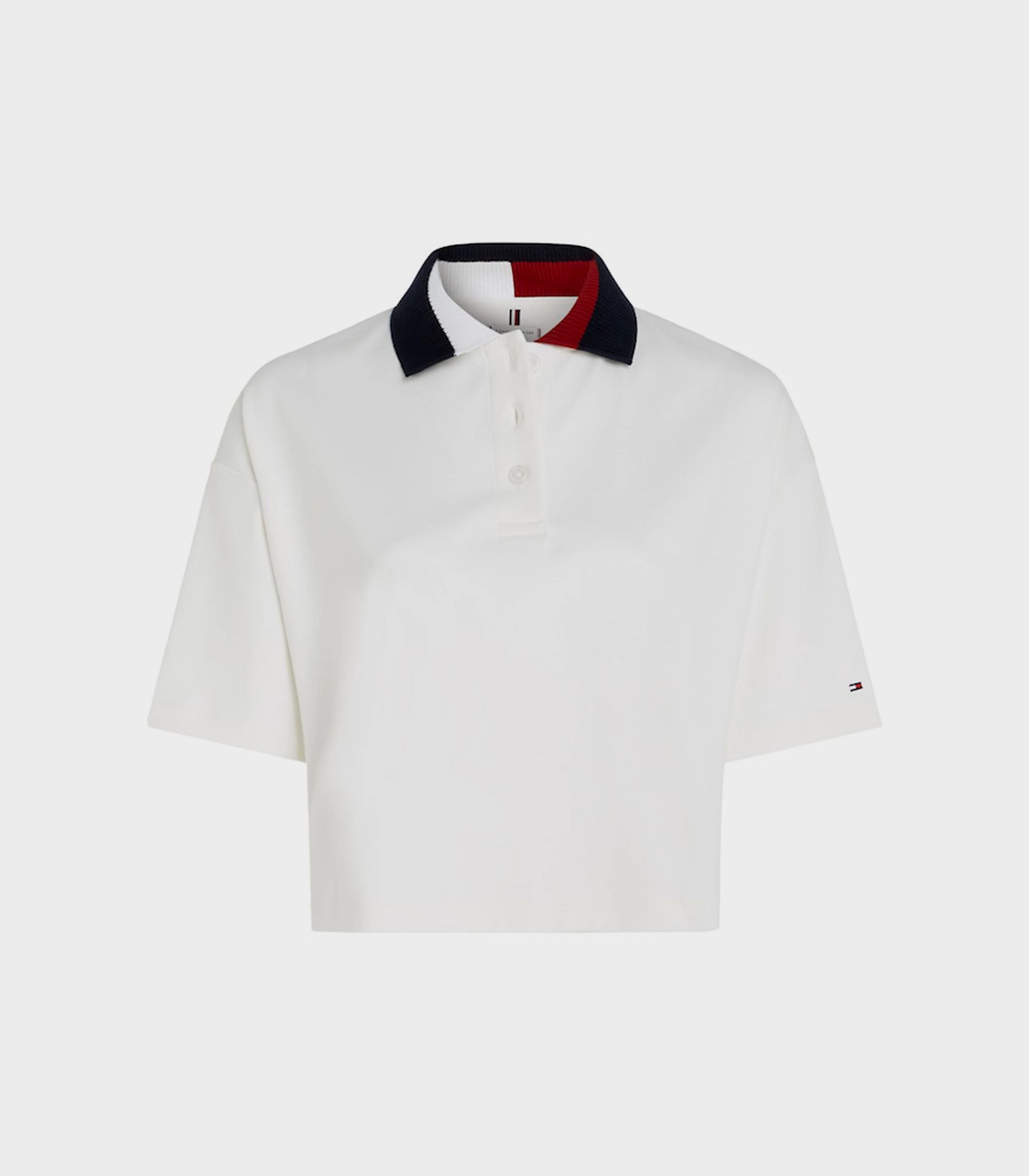 Tommy Hilfiger - Women's Global Stripe Cropped Relaxed Polo - Image 7