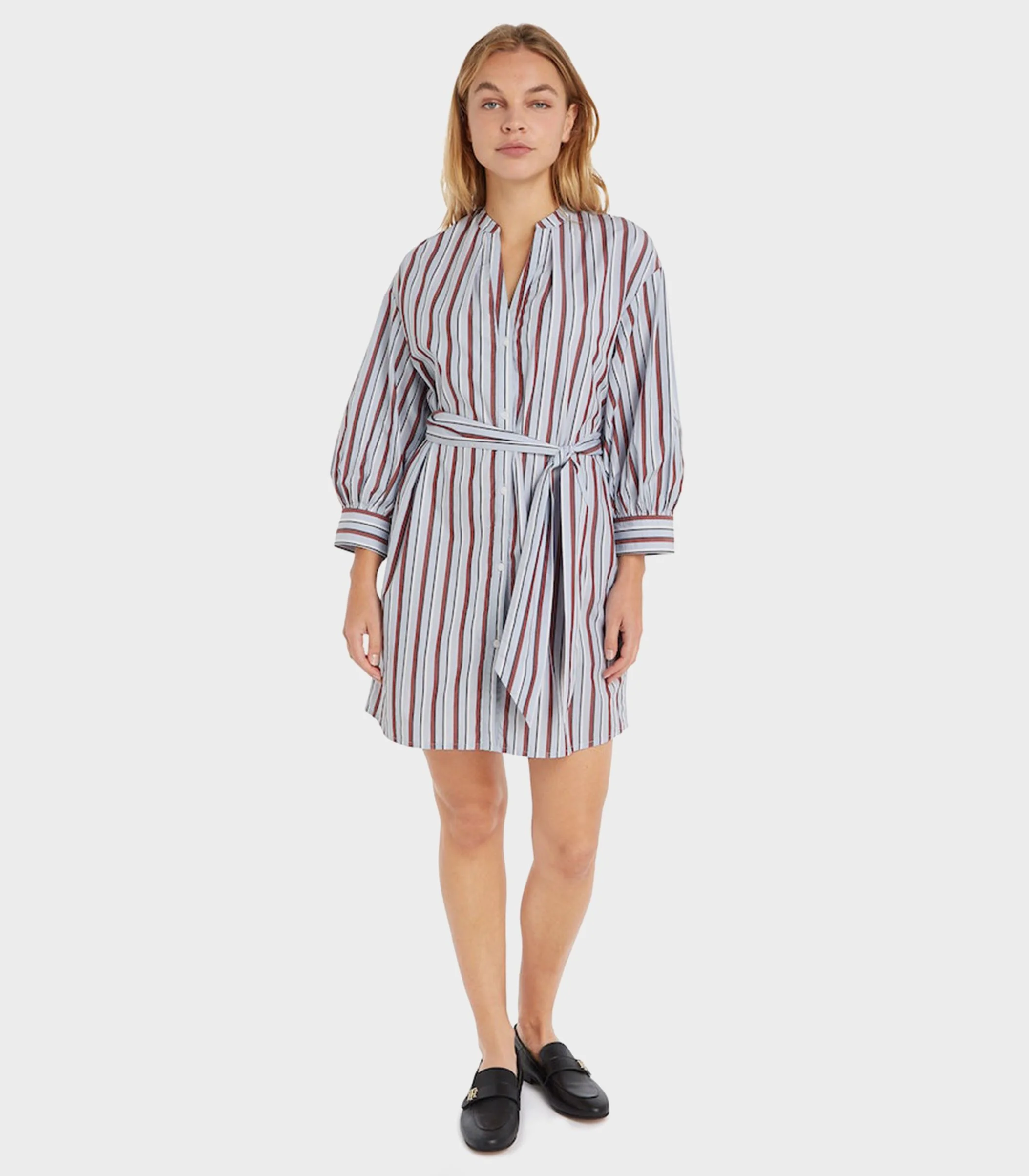 Tommy Hilfiger - Striped Tie Detail Shirt Dress - Image 2