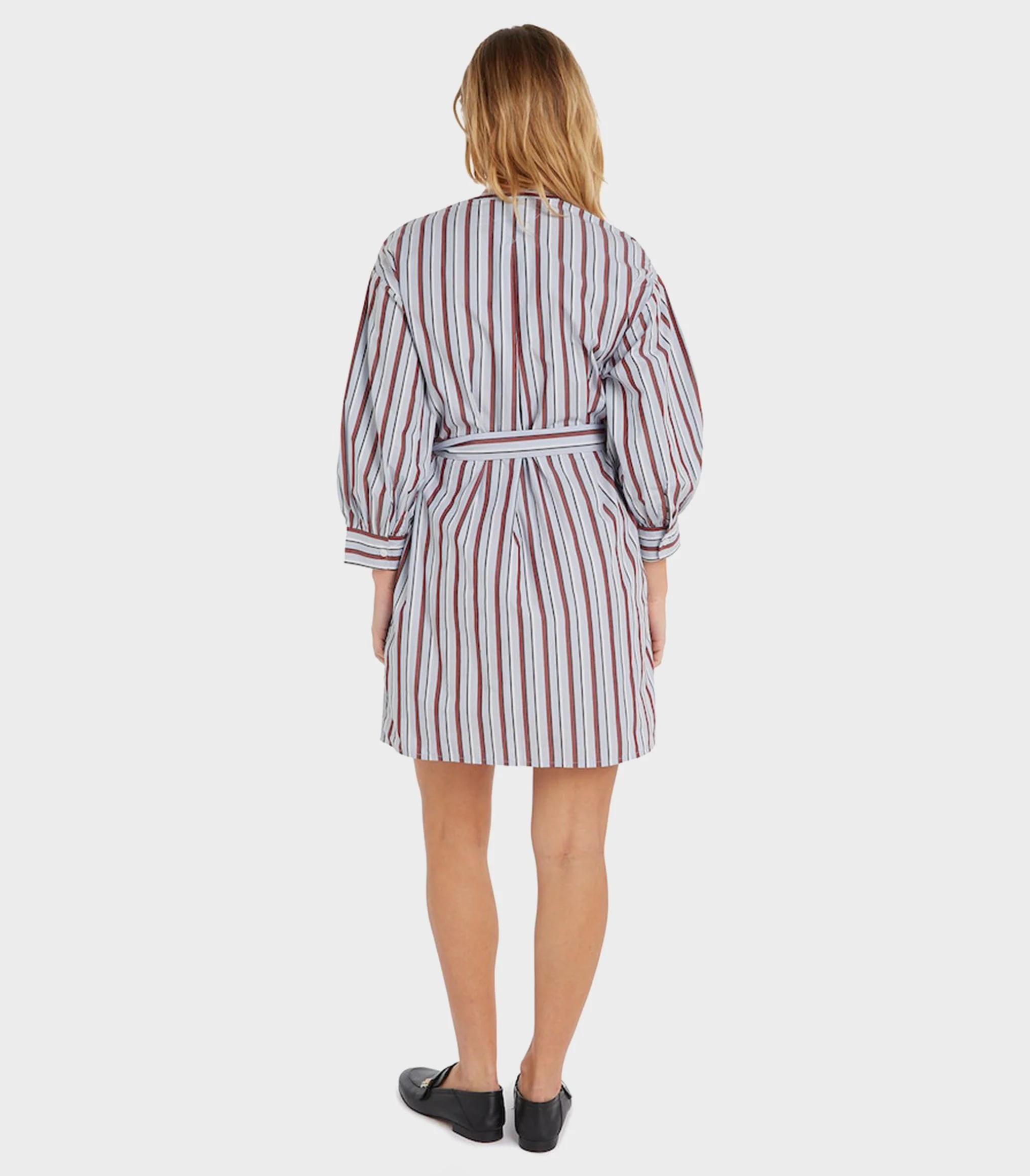 Tommy Hilfiger - Striped Tie Detail Shirt Dress - Image 3