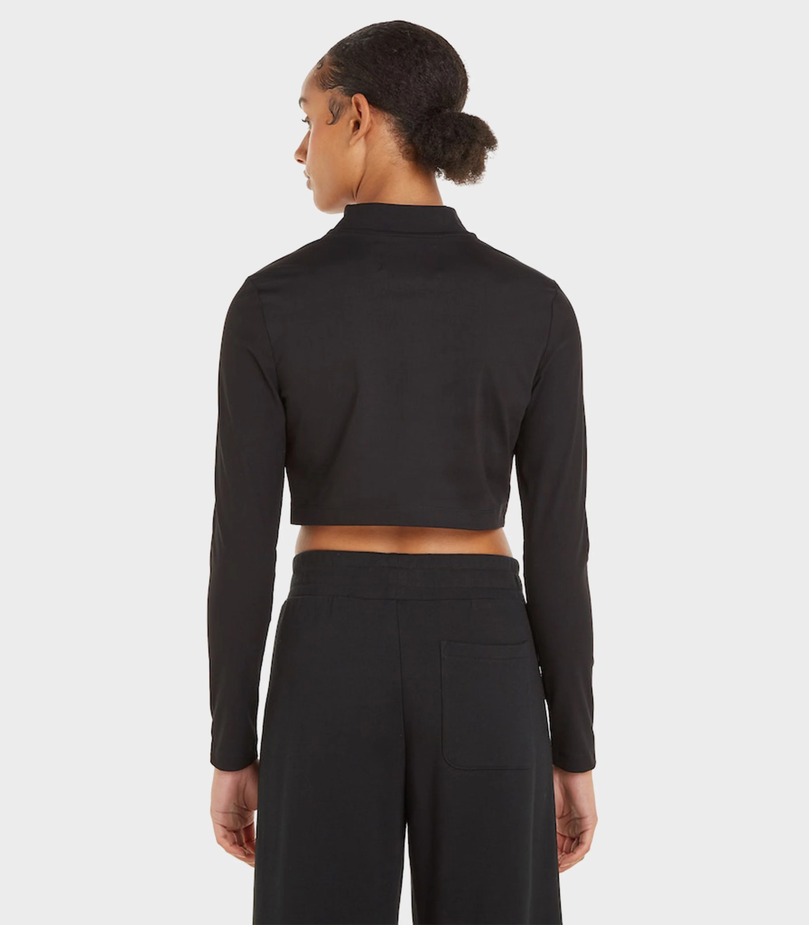 Calvin Klein Jeans - Technical Knit Mock Neck Crop Top - Image 3