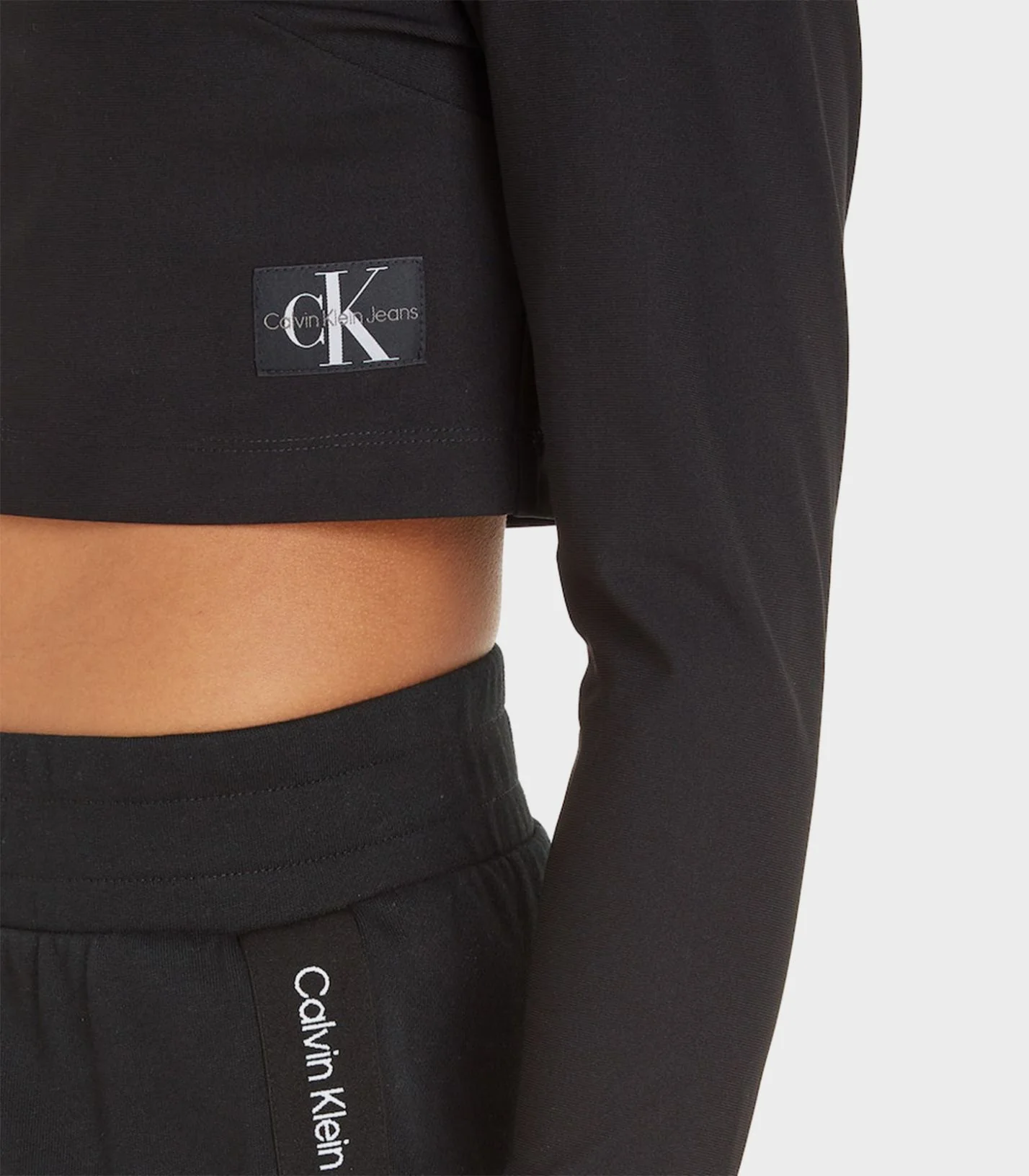 Calvin Klein Jeans - Technical Knit Mock Neck Crop Top - Image 4