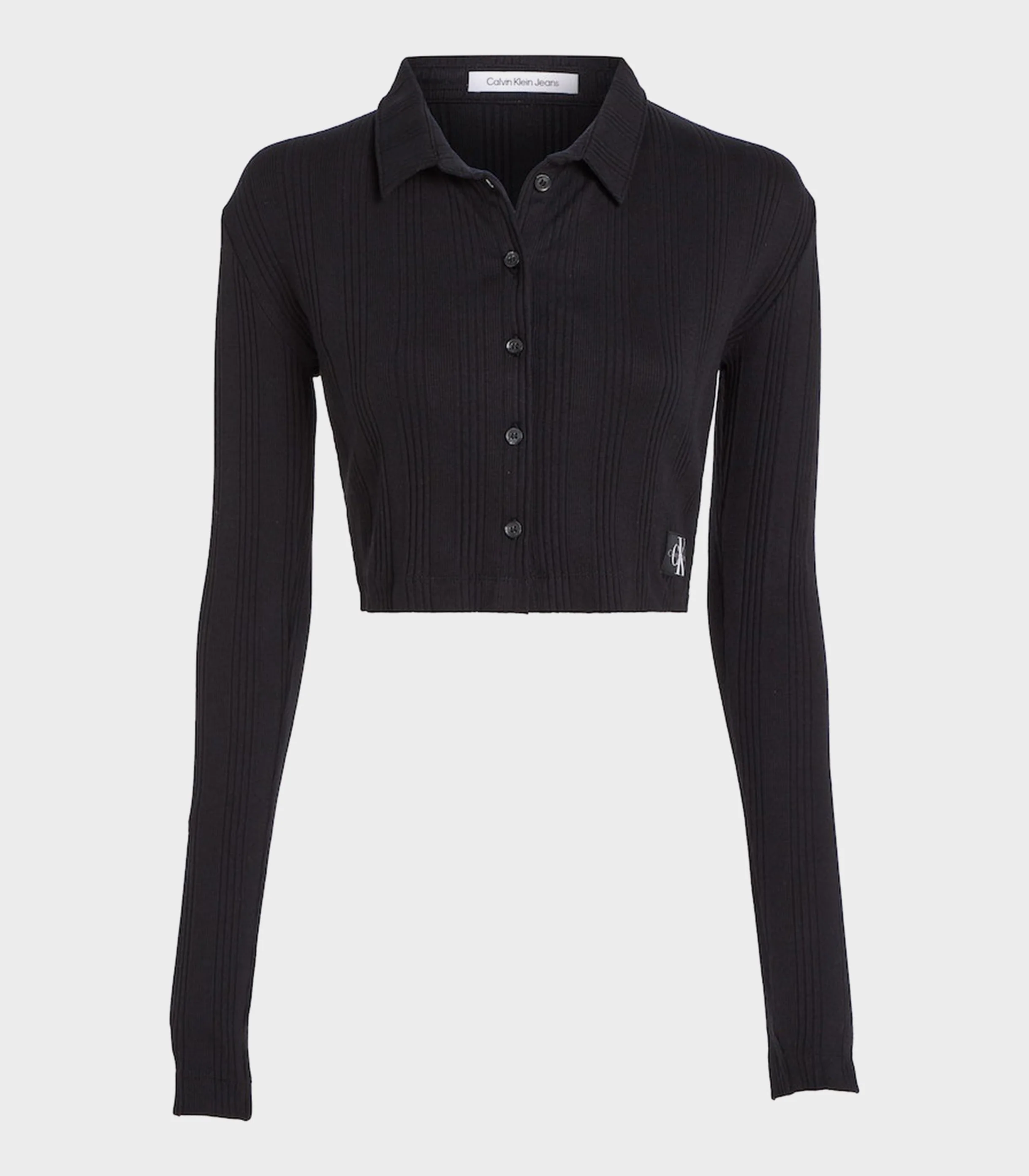 Calvin Klein Jeans - Badge Elongated Rib Crop Shirt - Image 12