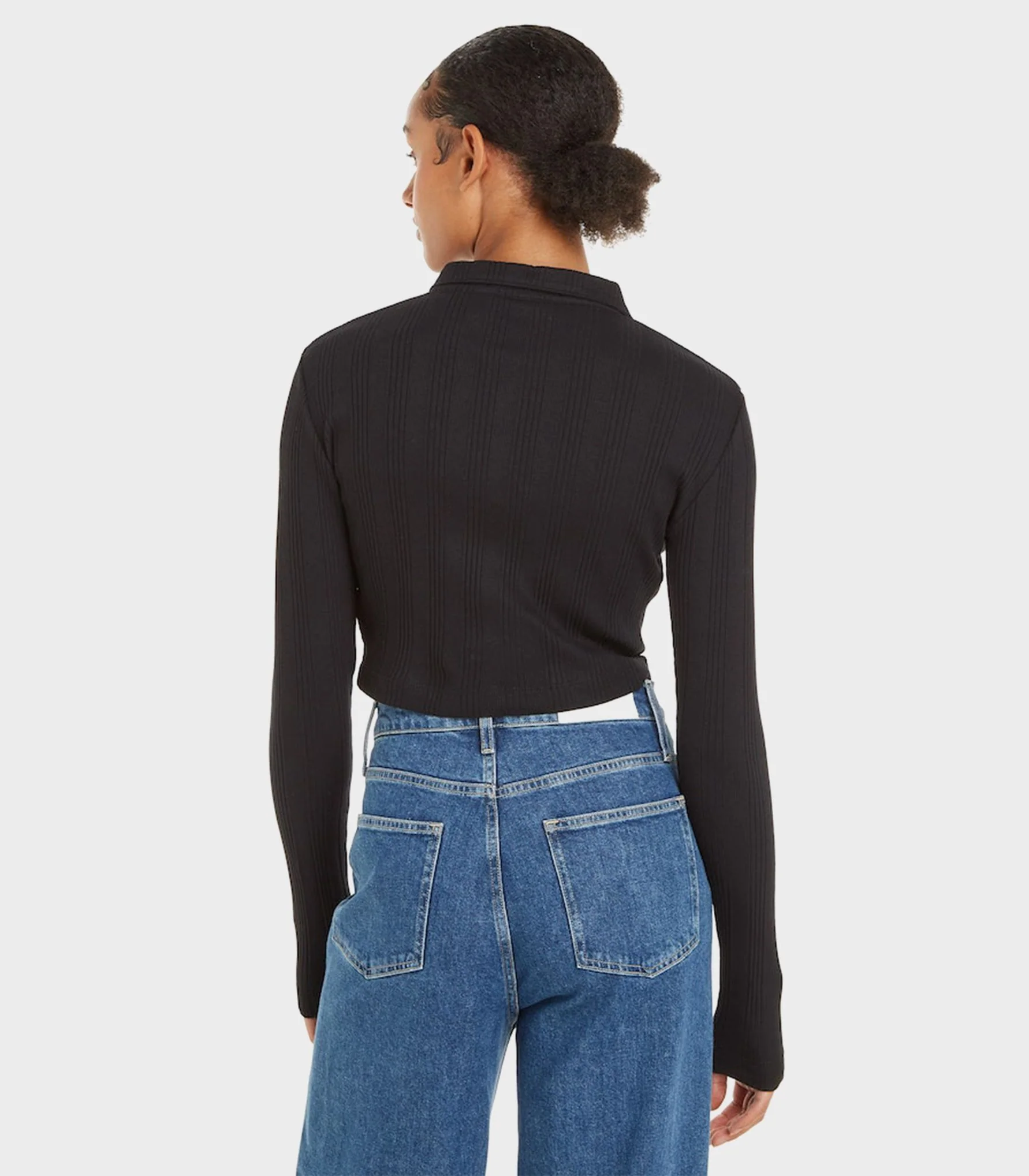 Calvin Klein Jeans - Badge Elongated Rib Crop Shirt - Image 13