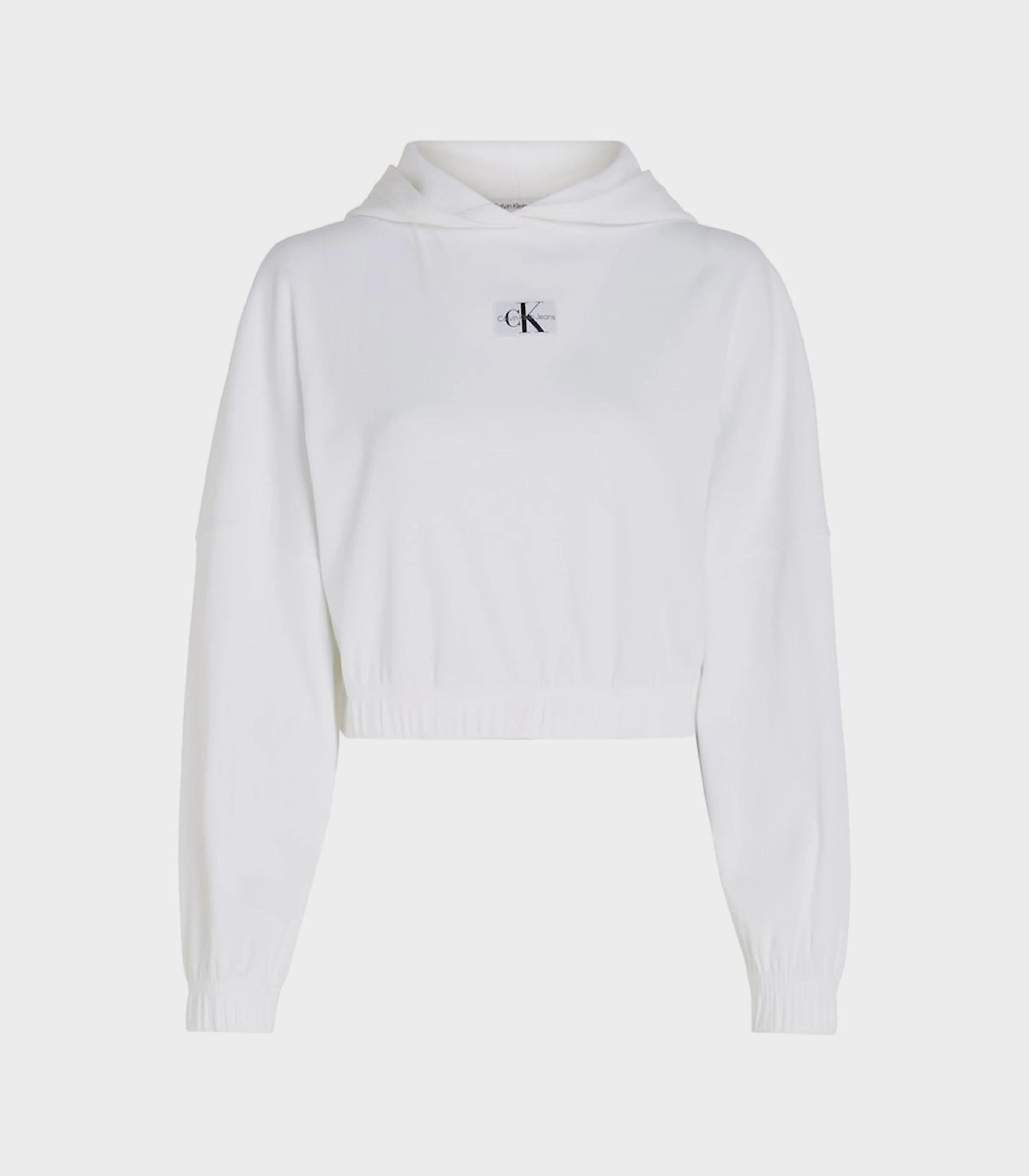 Calvin Klein Jeans - Badge Ribbed Cropped Hoodie - Image 2