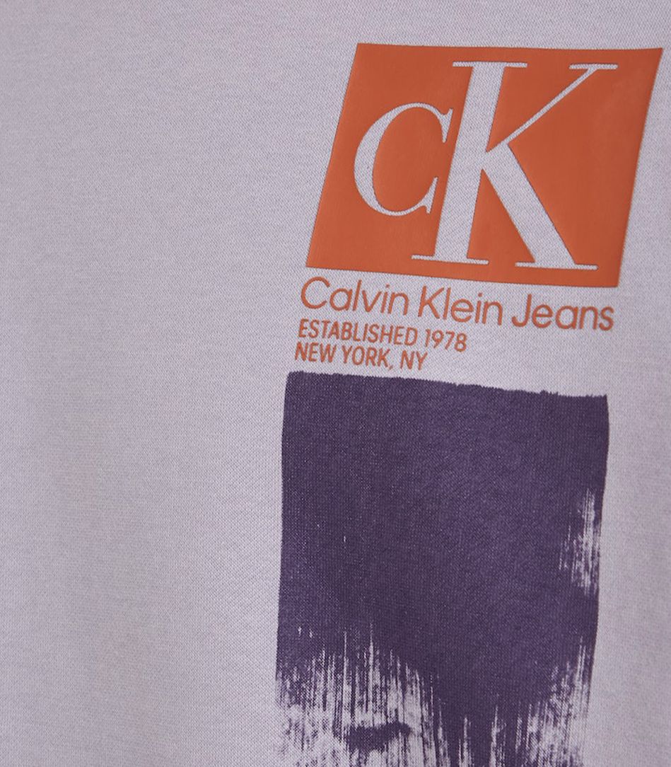 Calvin Klein Jeans - Men's Brushstroke Crew Neck Hoodie Regular Fit - Image 26