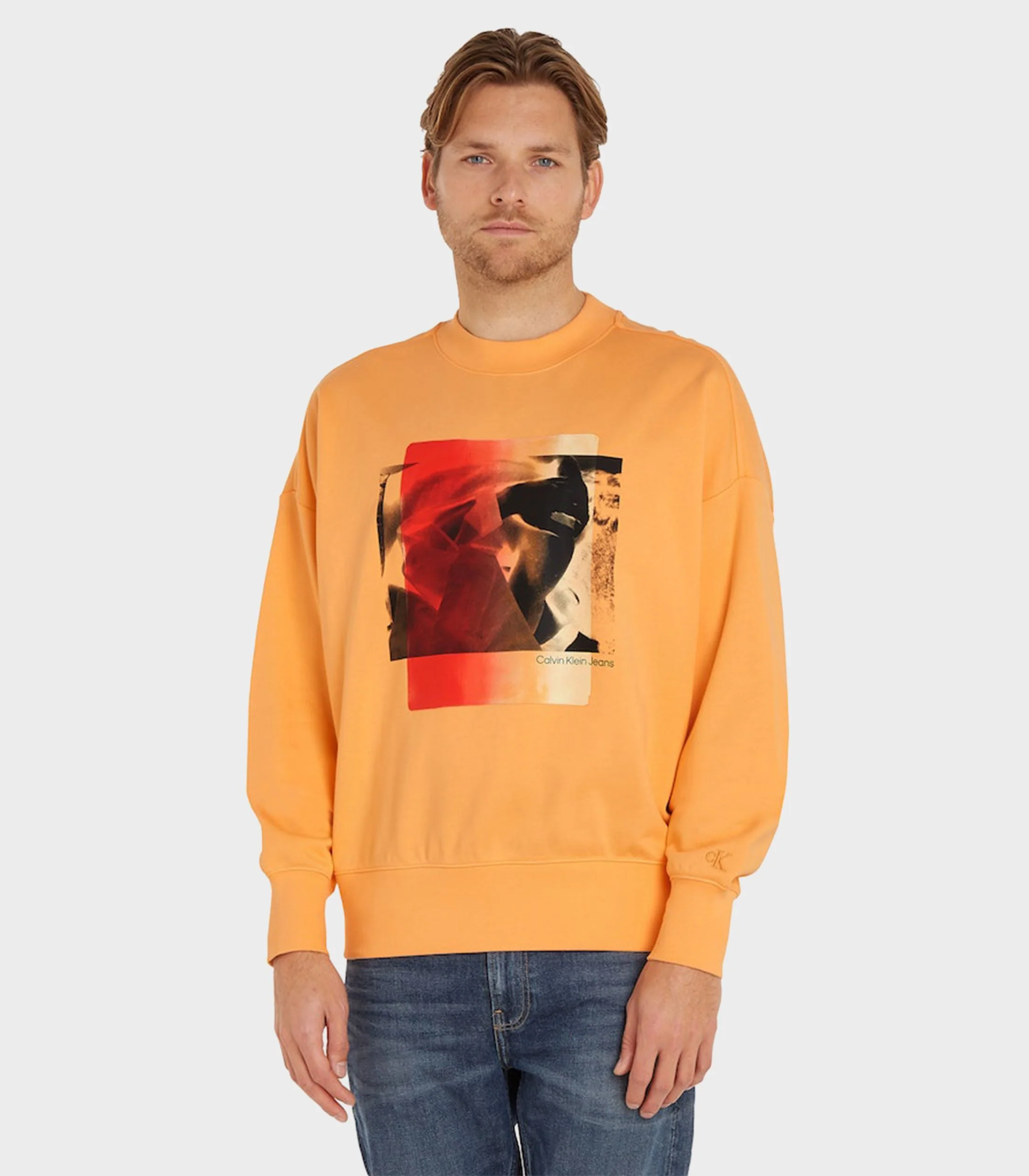 Calvin Klein Jeans - Men's  Multi Layered Photo Crew Neck Sweatshirt - Image 2