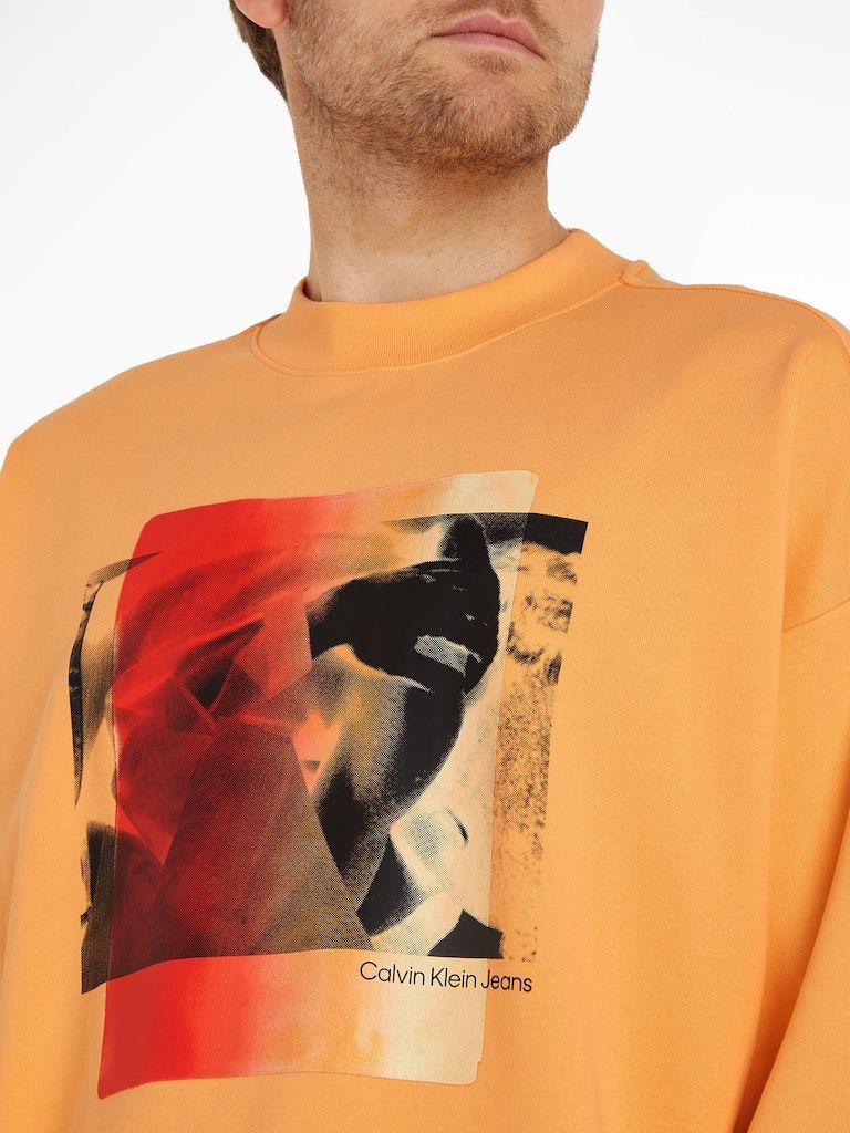 Calvin Klein Jeans - Men's  Multi Layered Photo Crew Neck Sweatshirt - Image 5