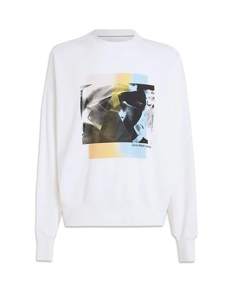 Calvin Klein Jeans - Men's  Multi Layered Photo Crew Neck Sweatshirt - Image 7