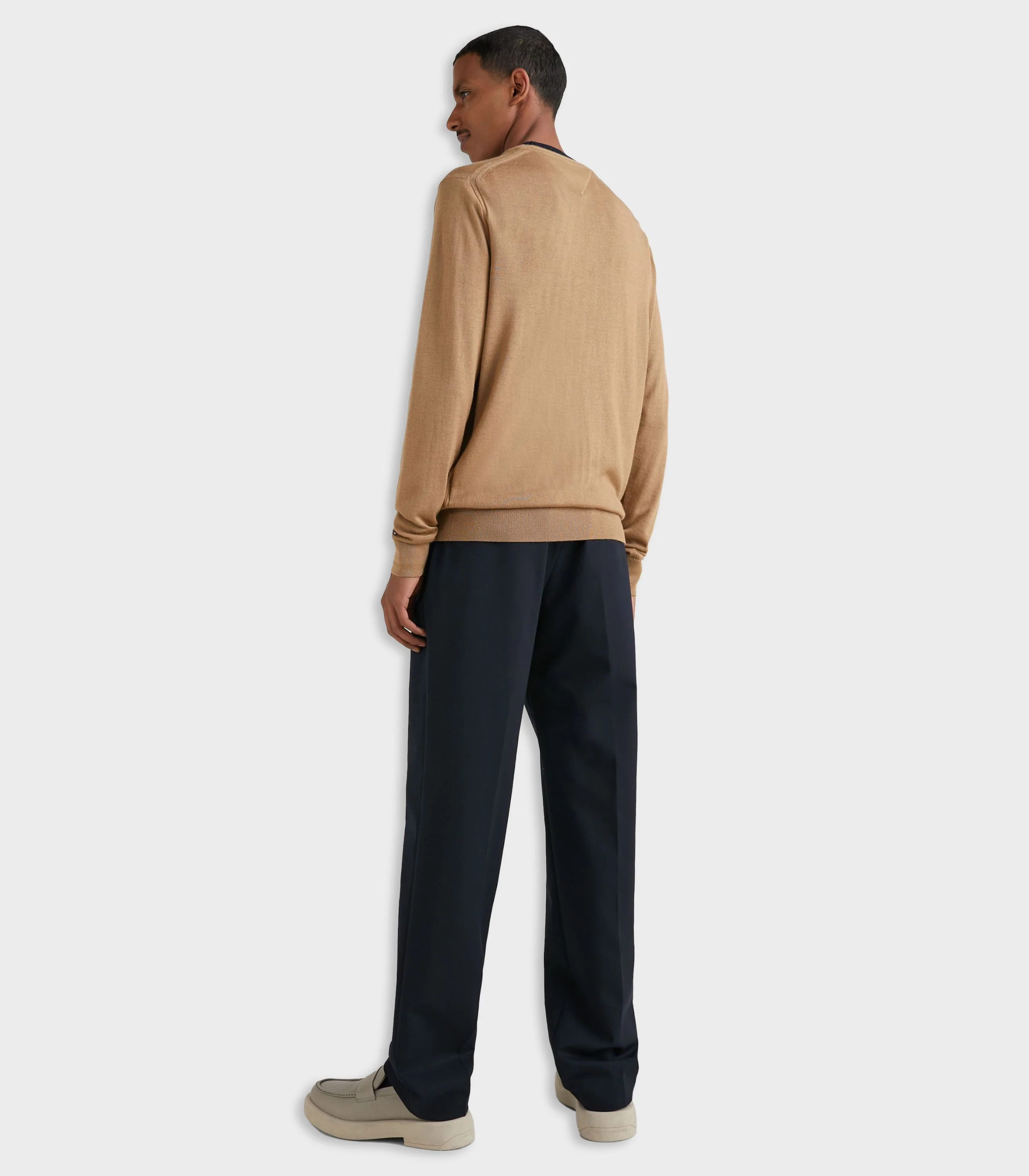 Tommy Hilfiger - Men's Wool Silk Crew Neck Jumper Regular Fit - Image 6