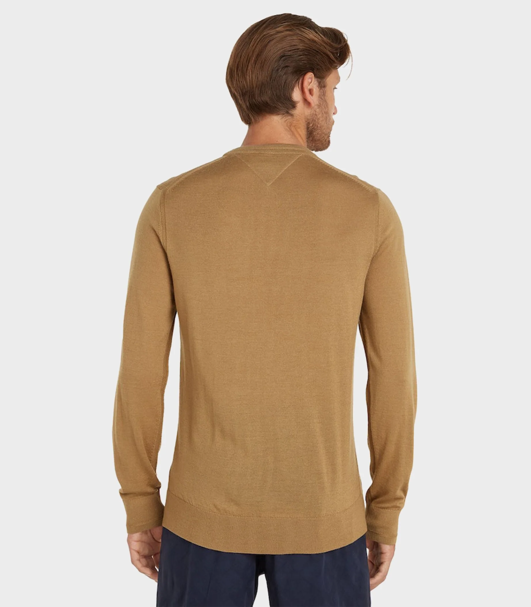 Tommy Hilfiger - Men's Wool Silk Crew Neck Jumper Regular Fit - Image 7
