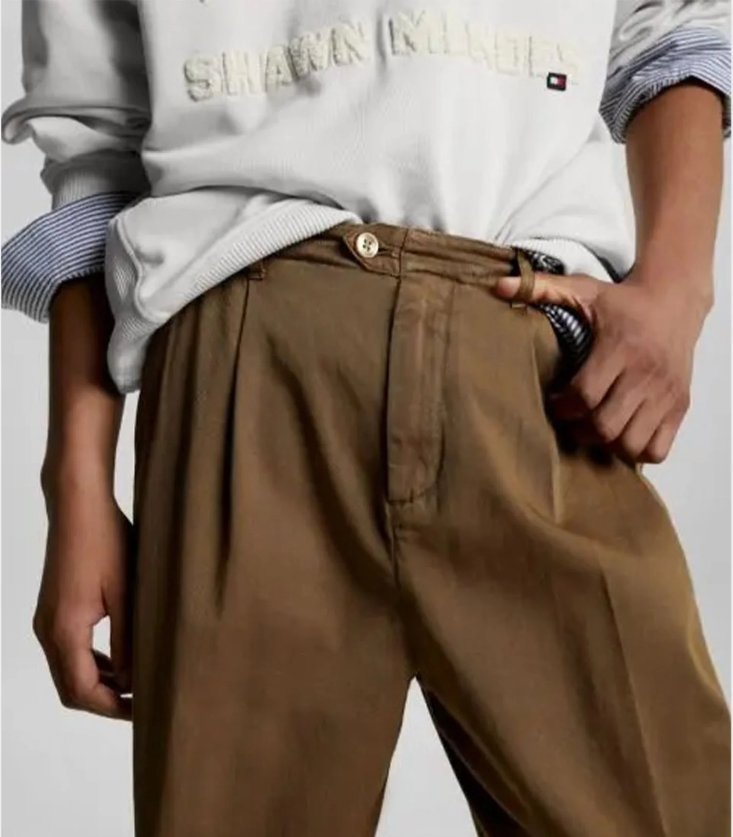 Tommy Hilfiger - Men's TH x Shawn Mendes Twill Trousers Straight Fit - Image 6