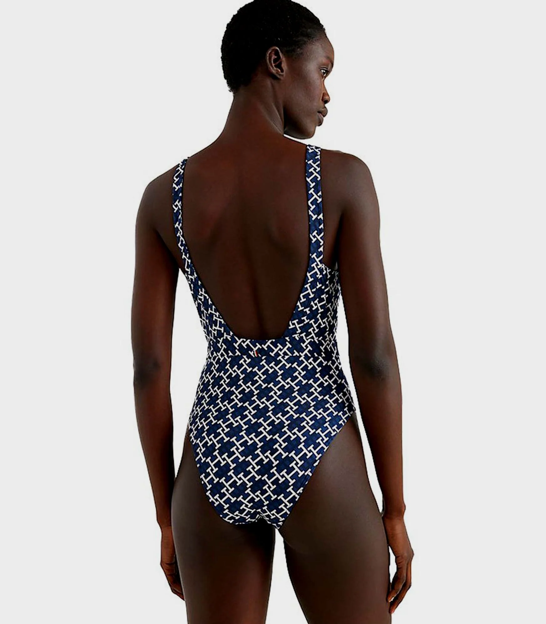 Tommy Hilfiger - Women's Monogram Plunge One-Piece Swimsuit - Image 2