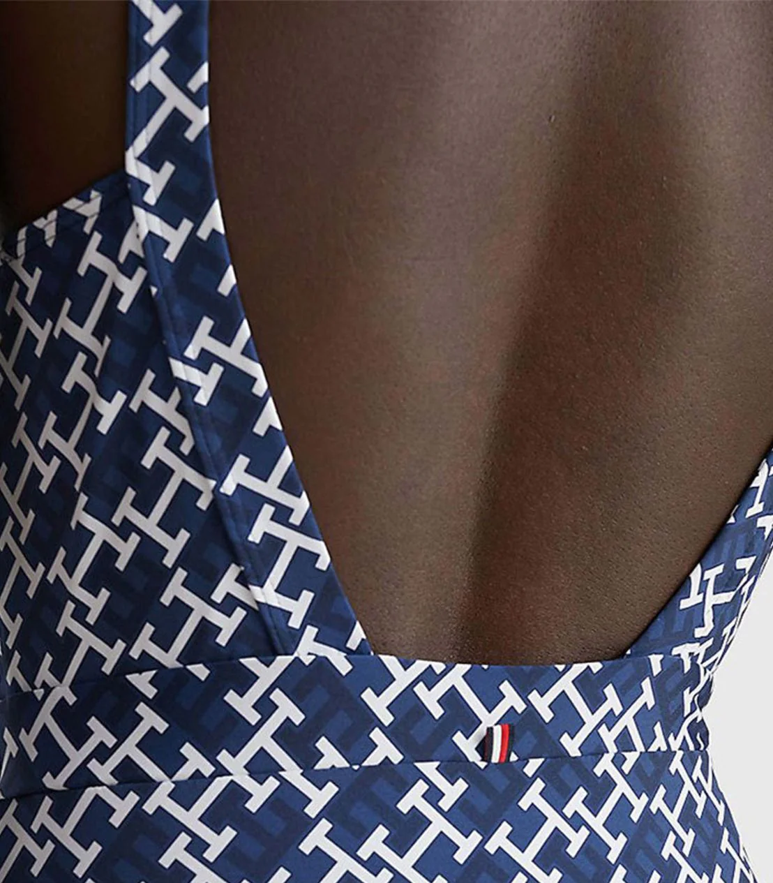 Tommy Hilfiger - Women's Monogram Plunge One-Piece Swimsuit - Image 4