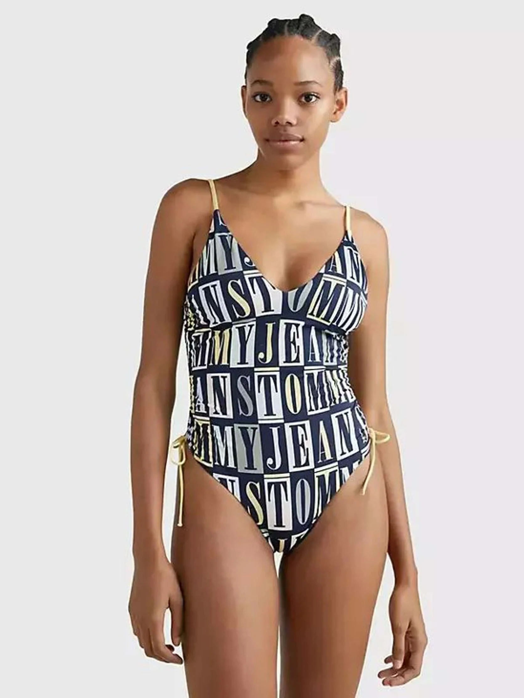 Tommy Hilfiger - Women's Print Plunge Slim One-Piece Swimsuit - Image 2