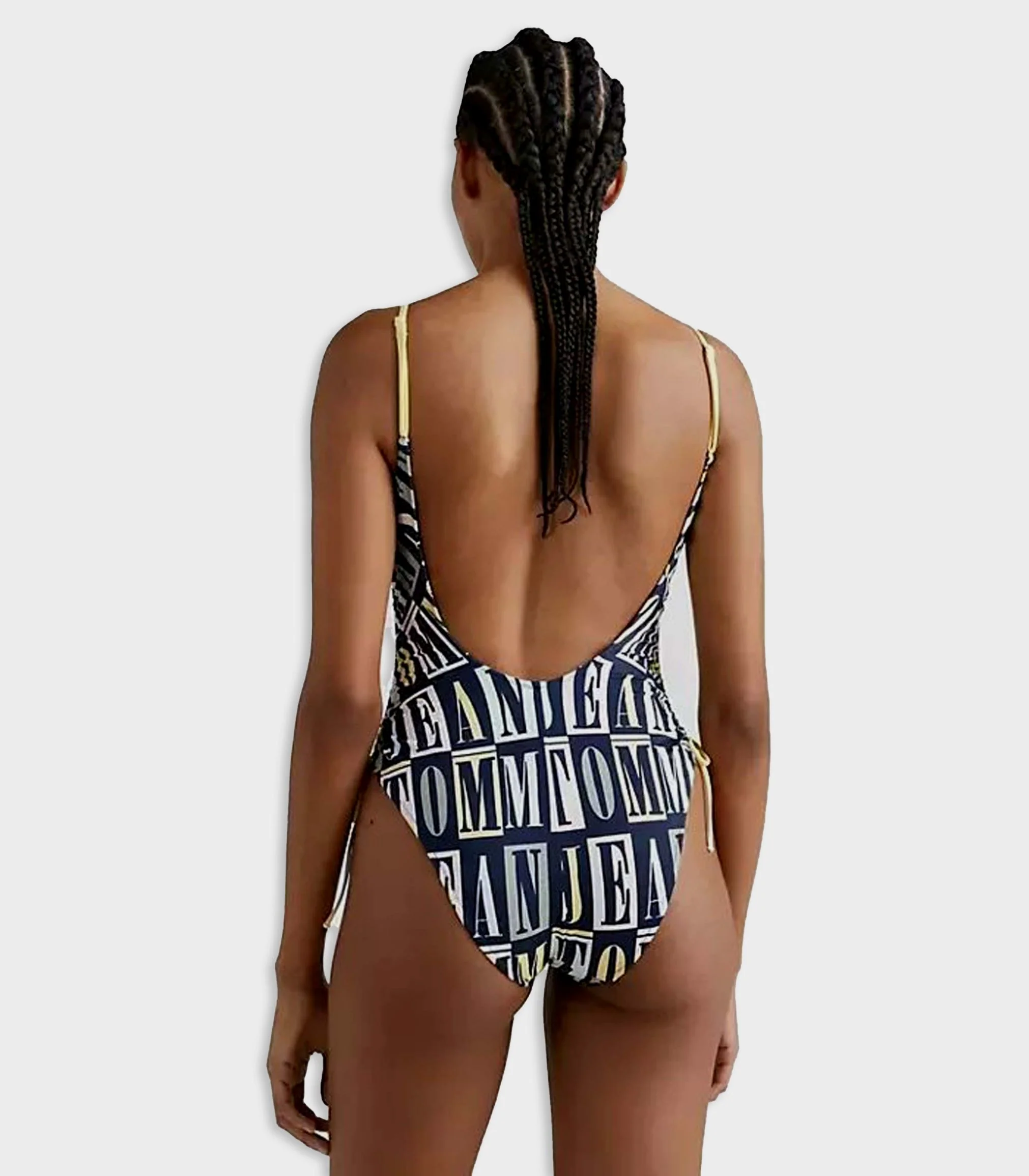 Tommy Hilfiger - Women's Print Plunge Slim One-Piece Swimsuit - Image 5