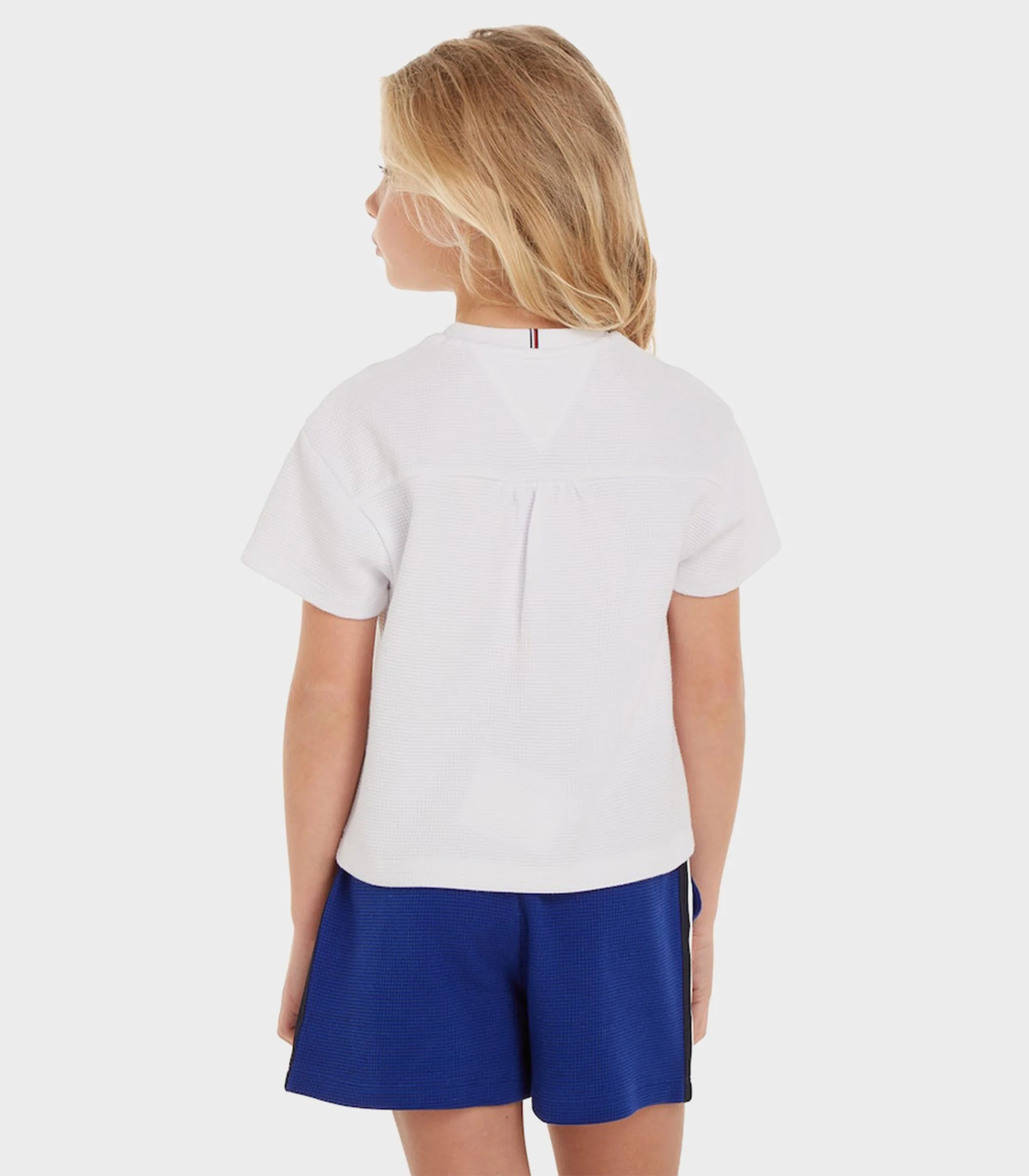 Tommy Hilfiger  - Girls Waffle Top Short Sleeve - Image 4