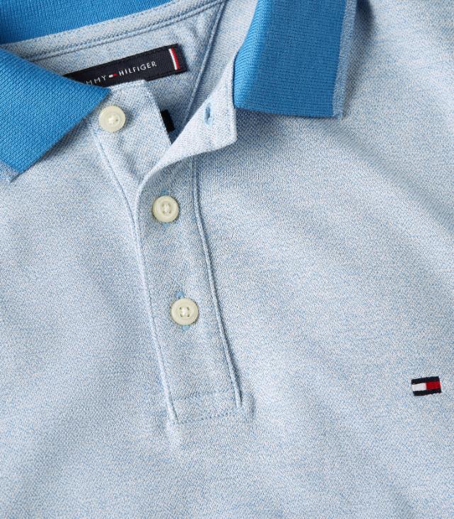 Tommy Hilfiger - Men's  Mouline Tipped Slim Polo - Image 6