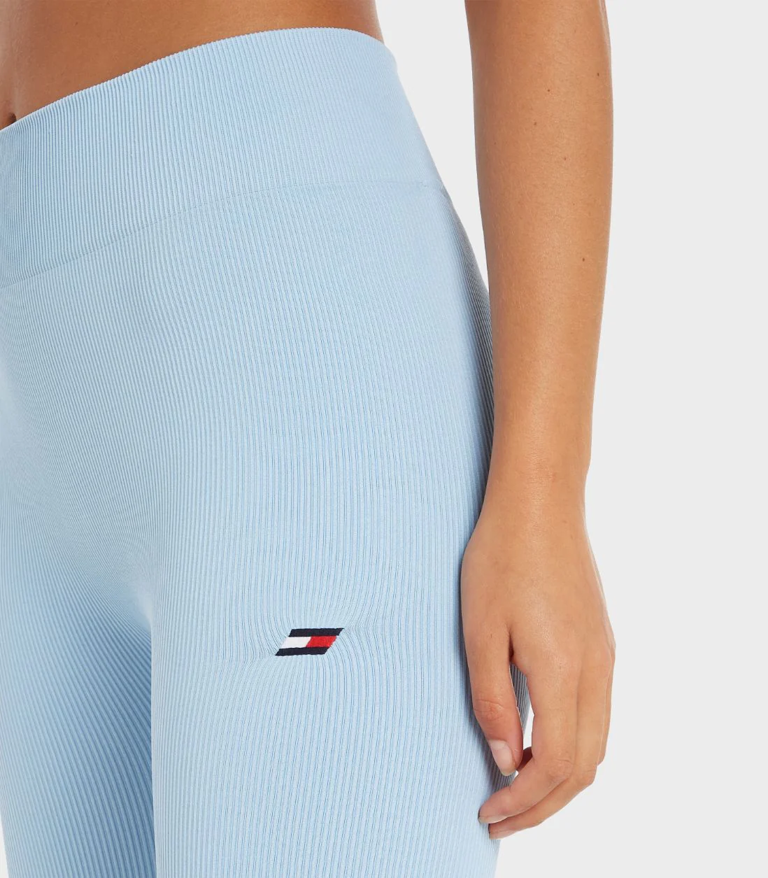 Tommy hilfiger - high waist seamless washed ribbed shorts slim fit - women - Image 3