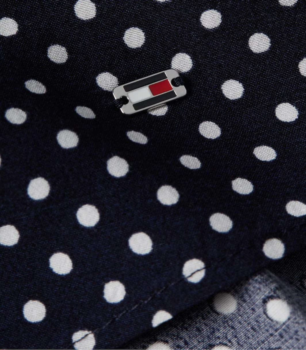 Tommy Hilfiger - Polka Dot Regular Fit V-Neck Blouse - Image 6