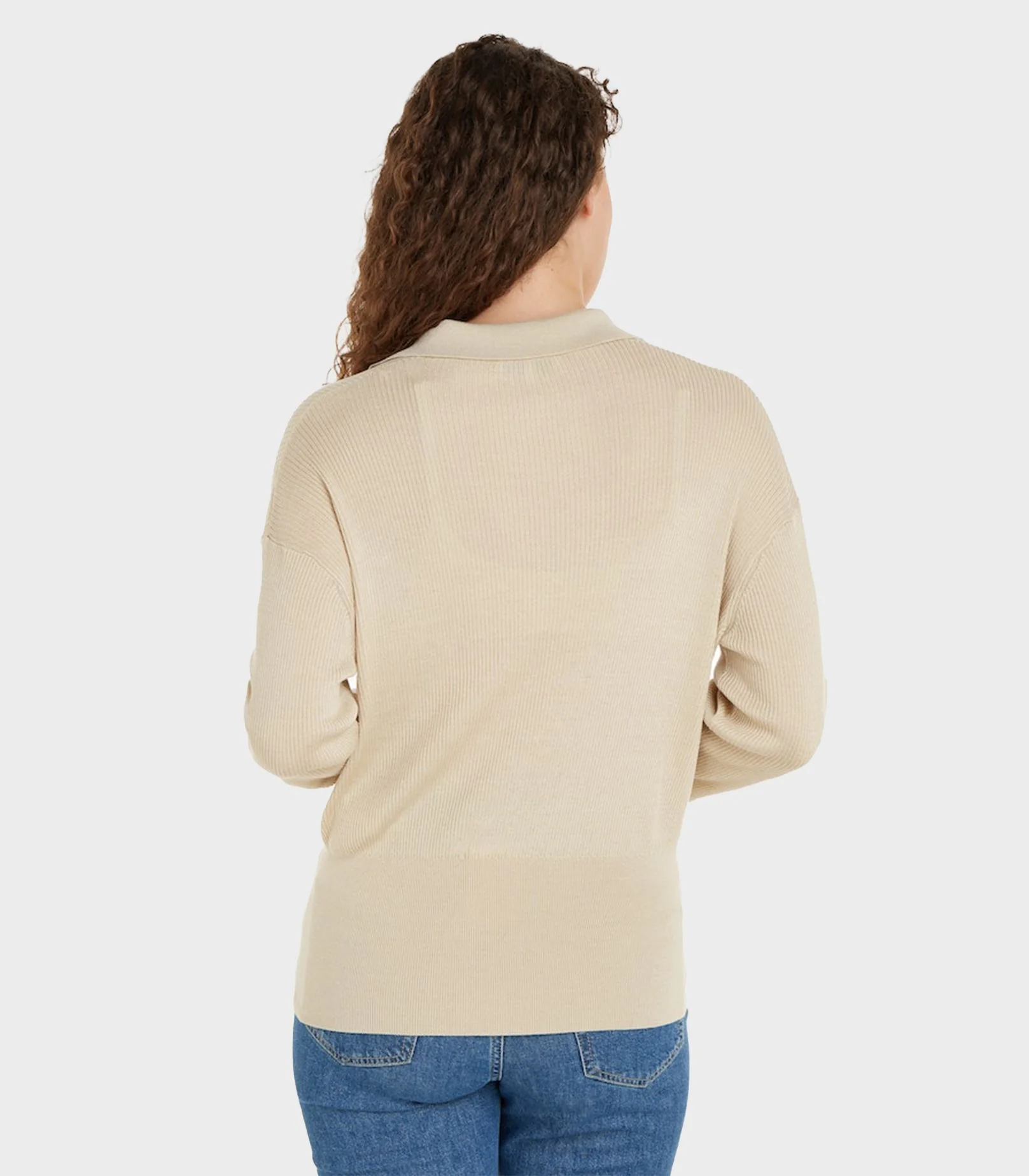 Tommy Hilfiger - V-Neck Relaxed Polo Jumper - Image 12