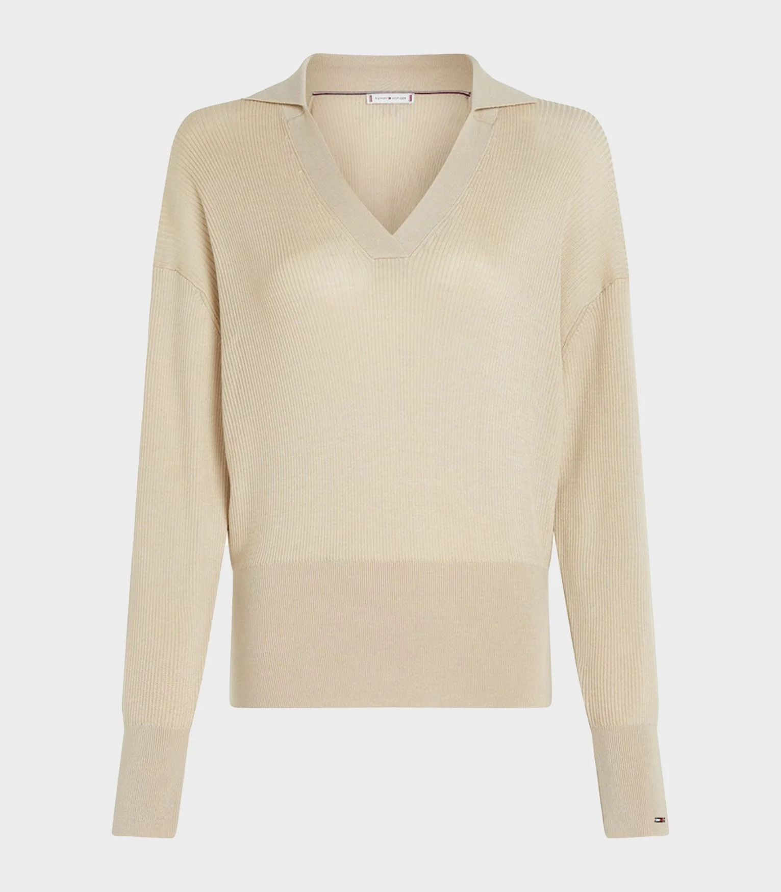 Tommy Hilfiger - V-Neck Relaxed Polo Jumper - Image 8