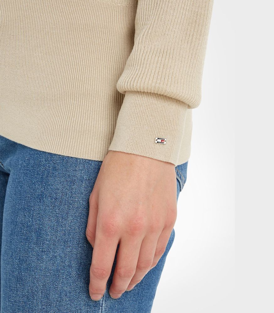 Tommy Hilfiger - V-Neck Relaxed Polo Jumper - Image 9