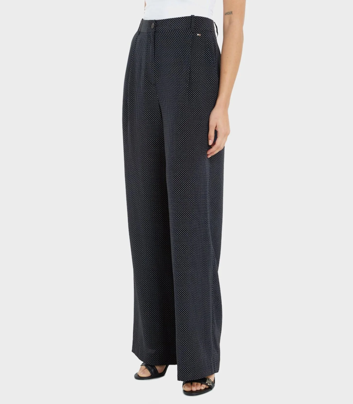 Tommy Hilfiger - Wide Leg Silk Polkadot Pants - Image 2