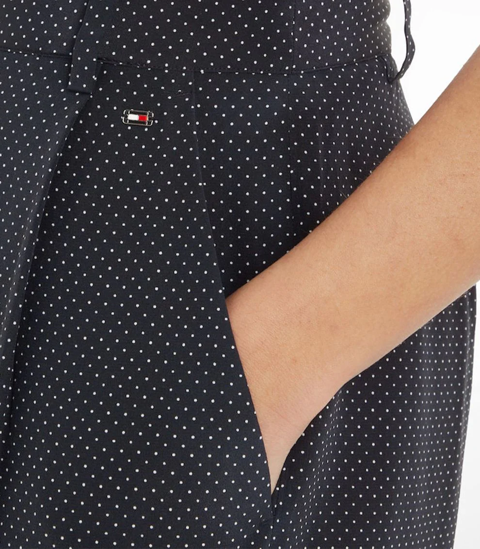 Tommy Hilfiger - Wide Leg Silk Polkadot Pants - Image 5