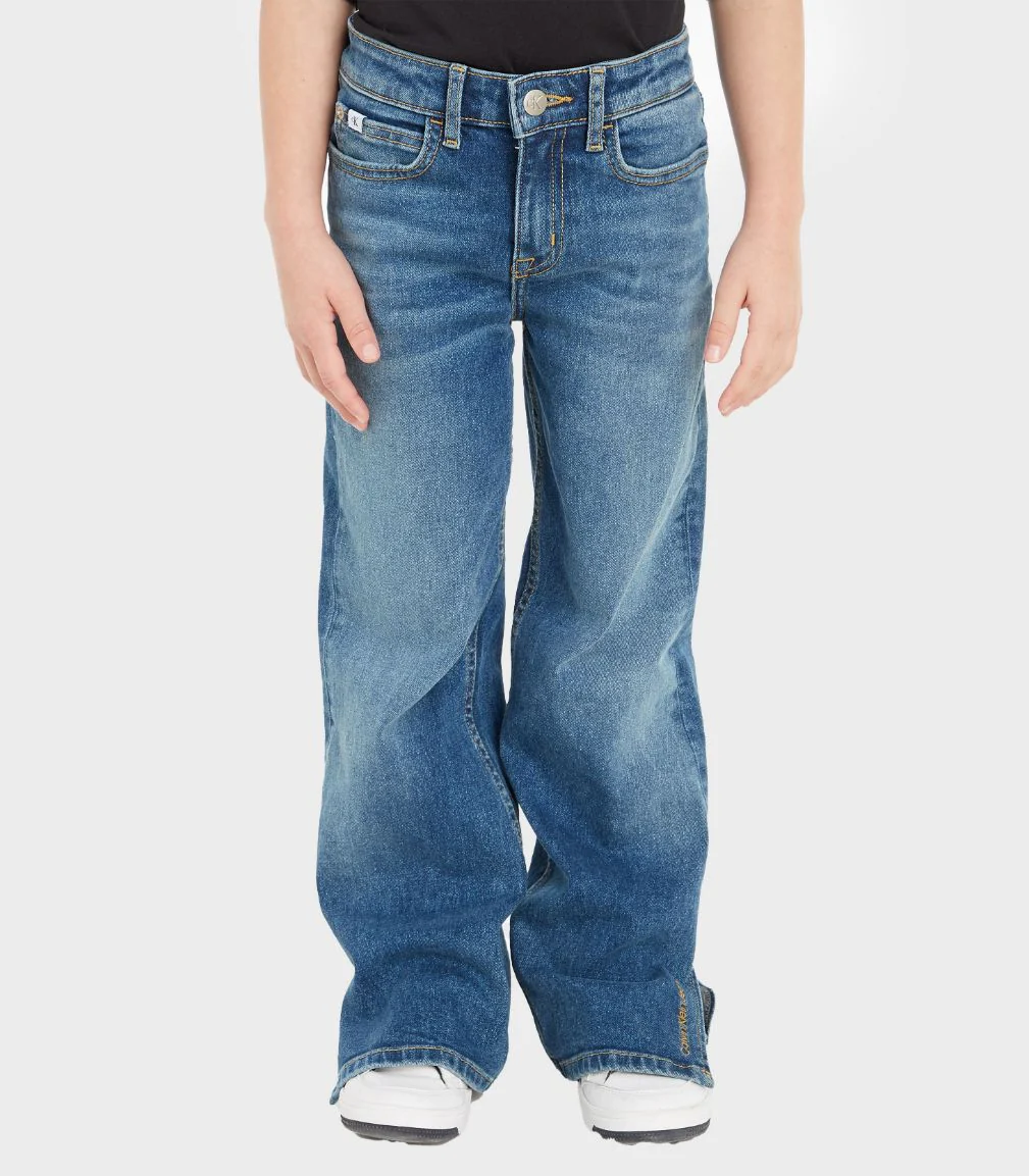 Calvin Klein  - Girls'  Barrel Leg Coloured Jeans - Image 2