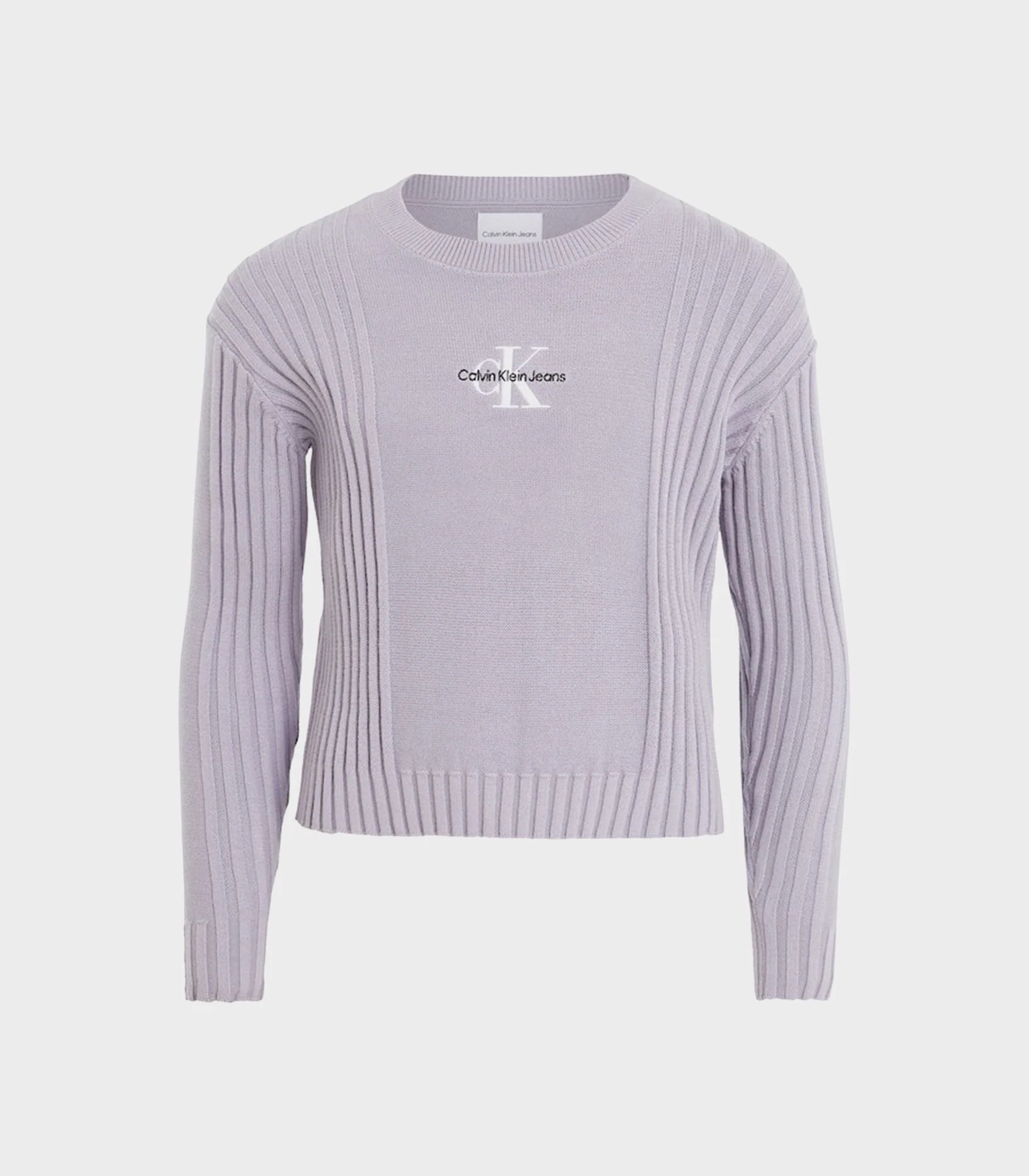 Calvin Klein  - Girls -  Monogram Rib Sweater - Image 7
