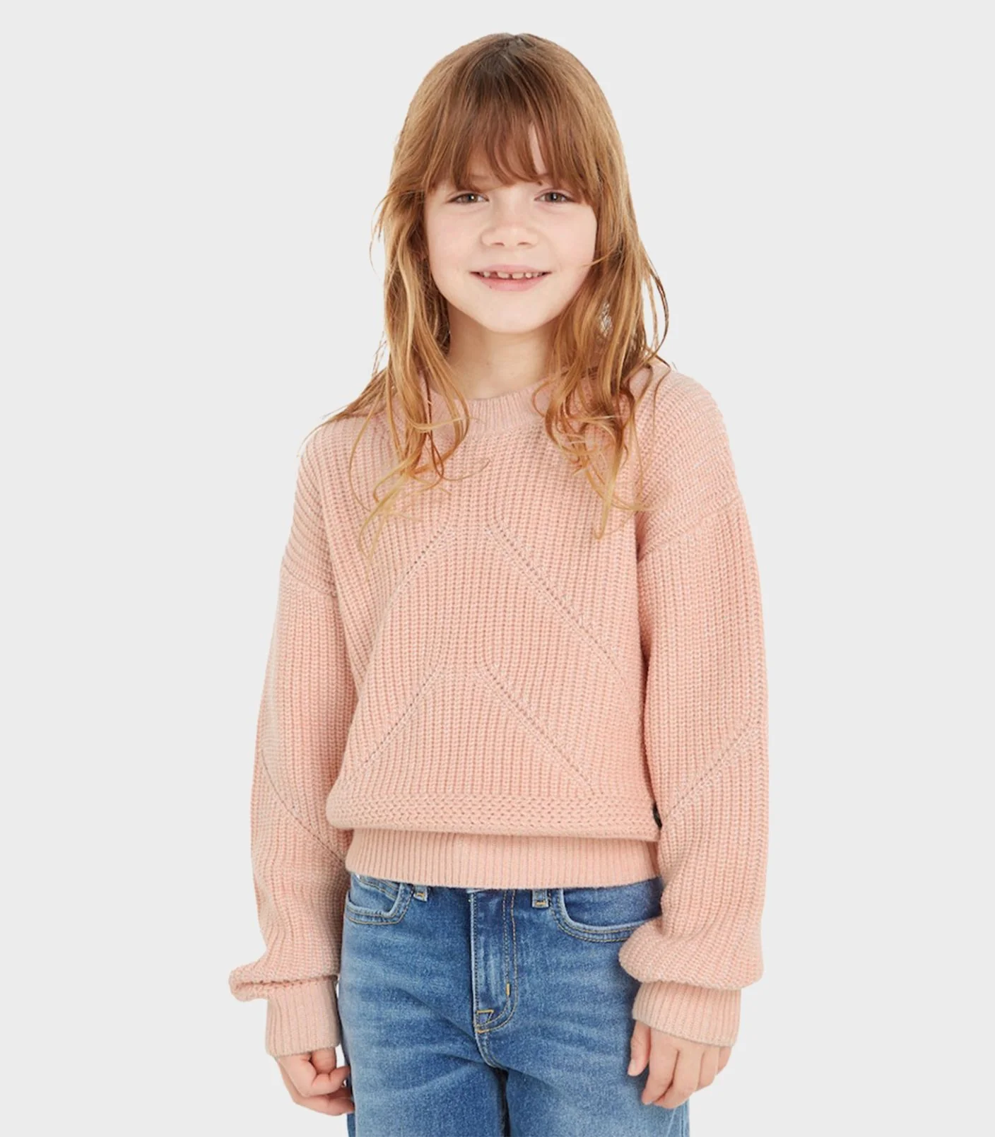 Calvin Klein  - Girls -  Travelling Stitch Sweater Regular Fit - Image 2
