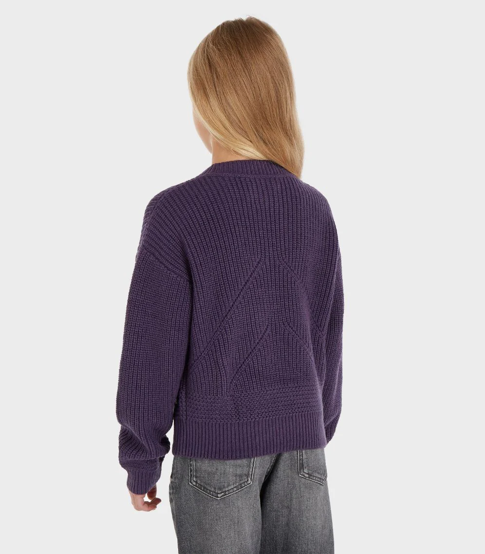 Calvin Klein  - Girls -  Travelling Stitch Sweater Regular Fit - Image 27