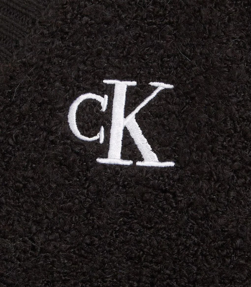 Calvin Klein  - Girls -  Cropped Boucle Cardigan Jumper - Image 11