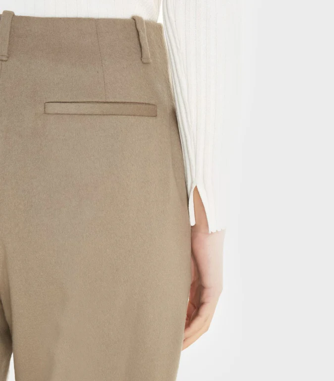 Calvin Klein - Soft Tailored Wool Trousers In Stone - Image 4