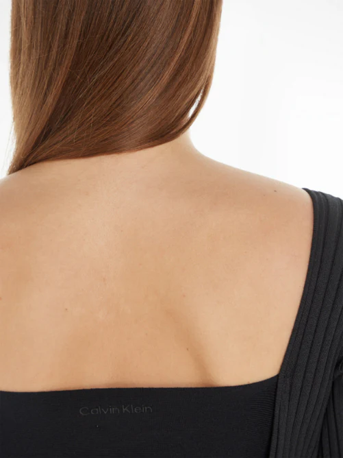 Calvin Klein - Women's Iconic Ribbed Open Back Dress - Image 4