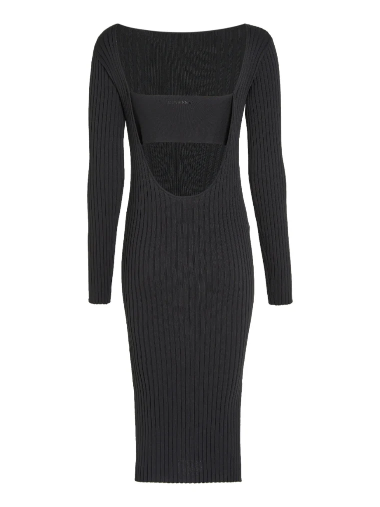 Calvin Klein - Women's Iconic Ribbed Open Back Dress - Image 6