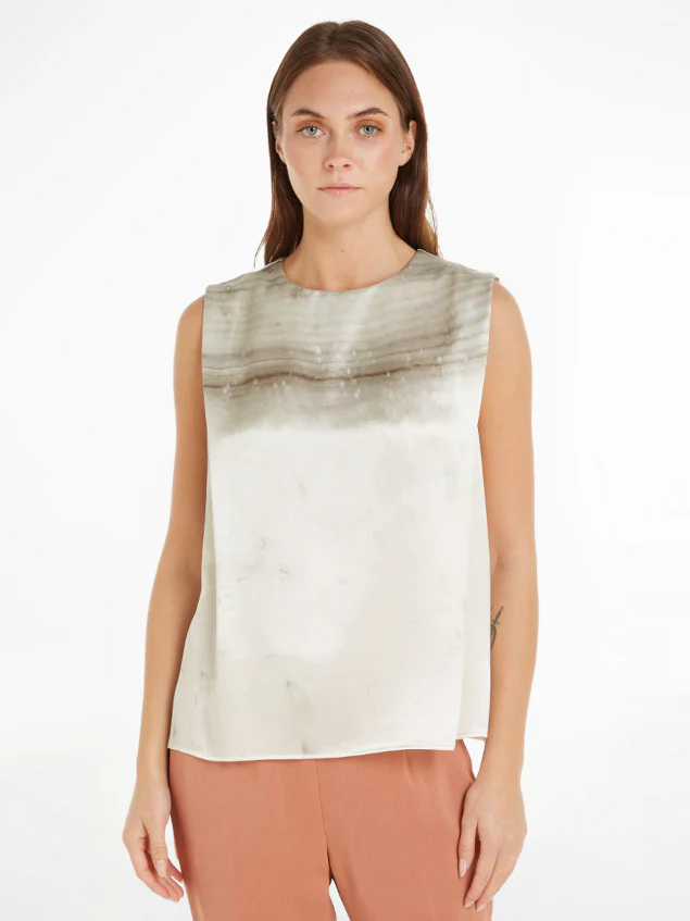 Calvin Klein - Women's Travertine Print Tank Top - Image 2