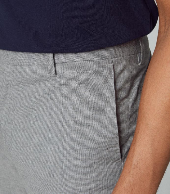 Hackett London - Houndstooth Chino Trousers - Image 8