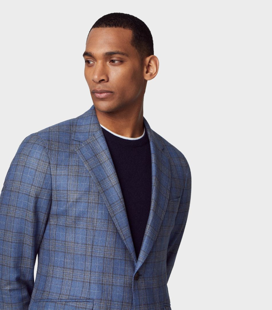Hackett London - Men's Silk Wool Blazer - Image 4