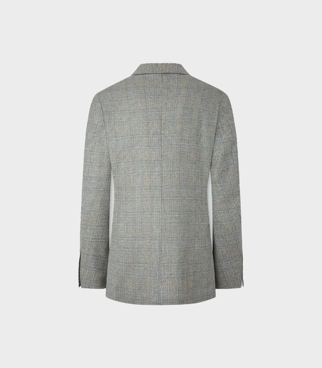 Hackett London - Men's Slim Fit Jacket In Checked Silk And Virgin Wool - Image 11
