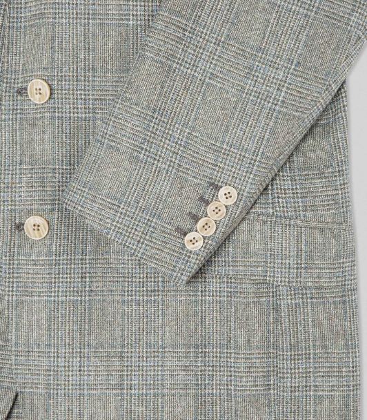 Hackett London - Men's Slim Fit Jacket In Checked Silk And Virgin Wool - Image 8