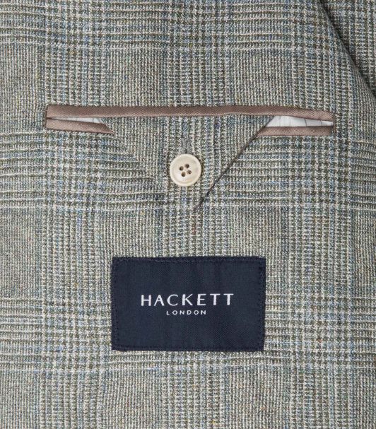 Hackett London - Men's Slim Fit Jacket In Checked Silk And Virgin Wool - Image 9