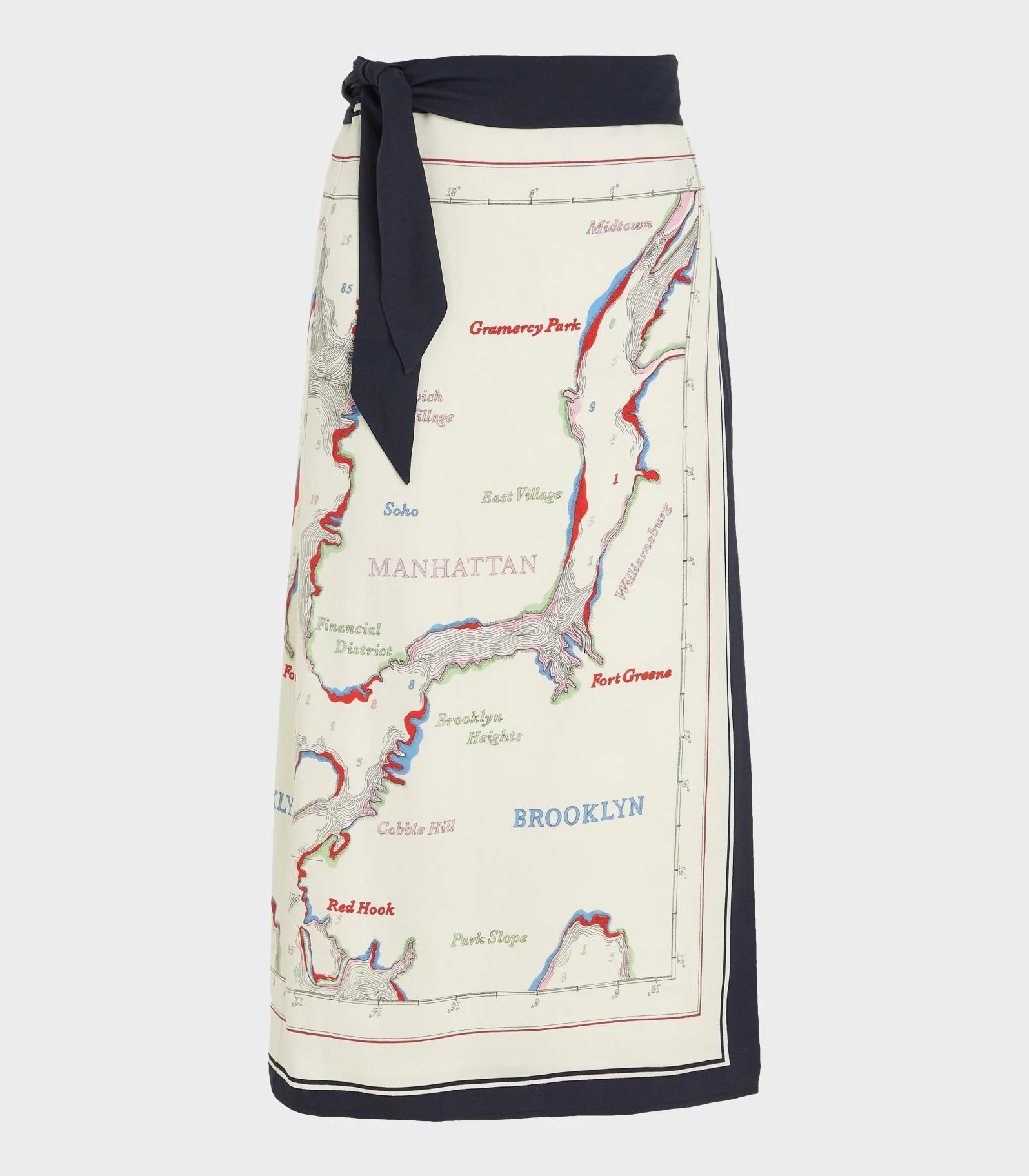 Tommy Hilfiger - Scarf Print Midi Wrap Skirt - Image 5