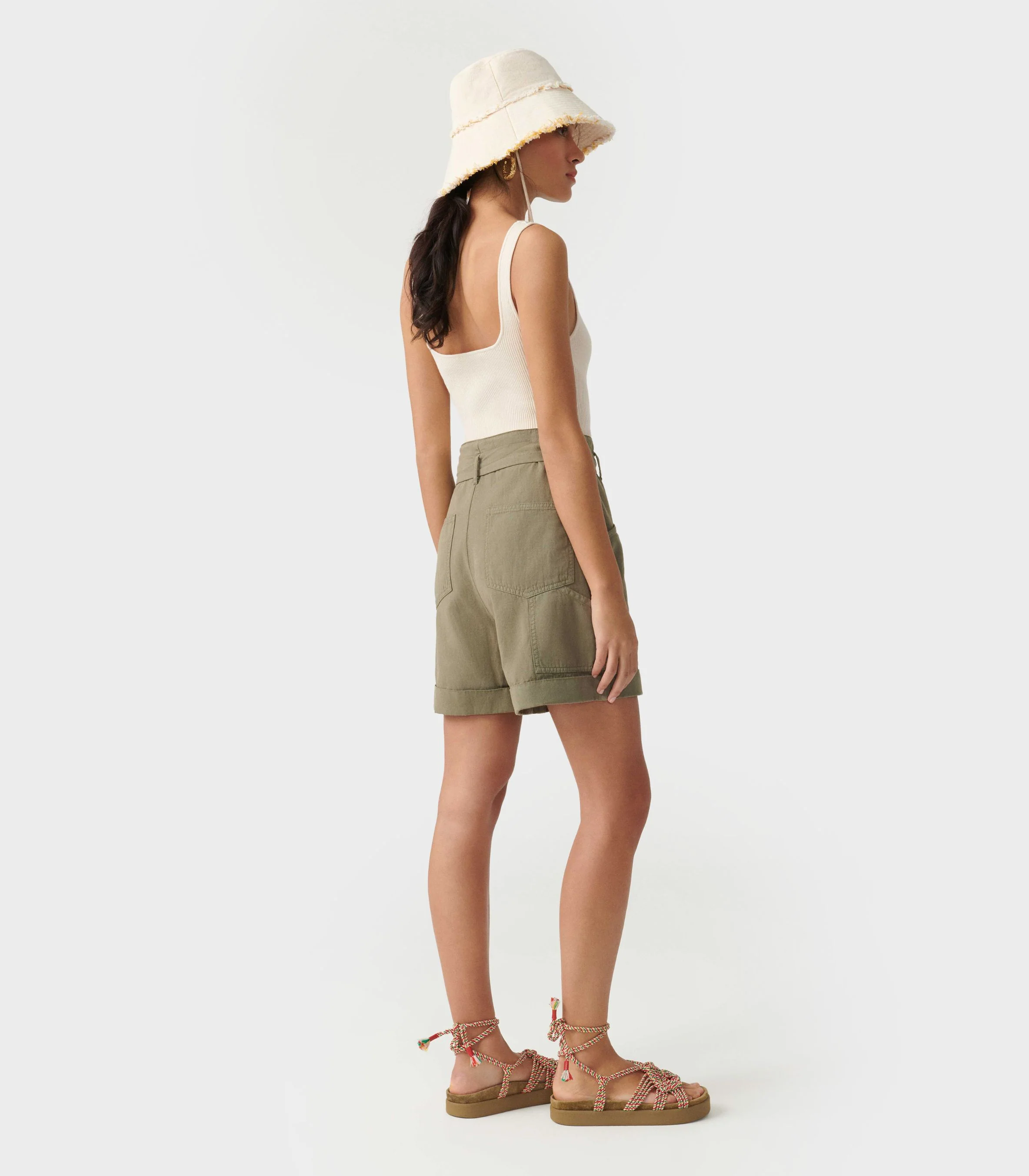 Ba&Sh - Dima High-Waisted Belted Shorts - Image 5