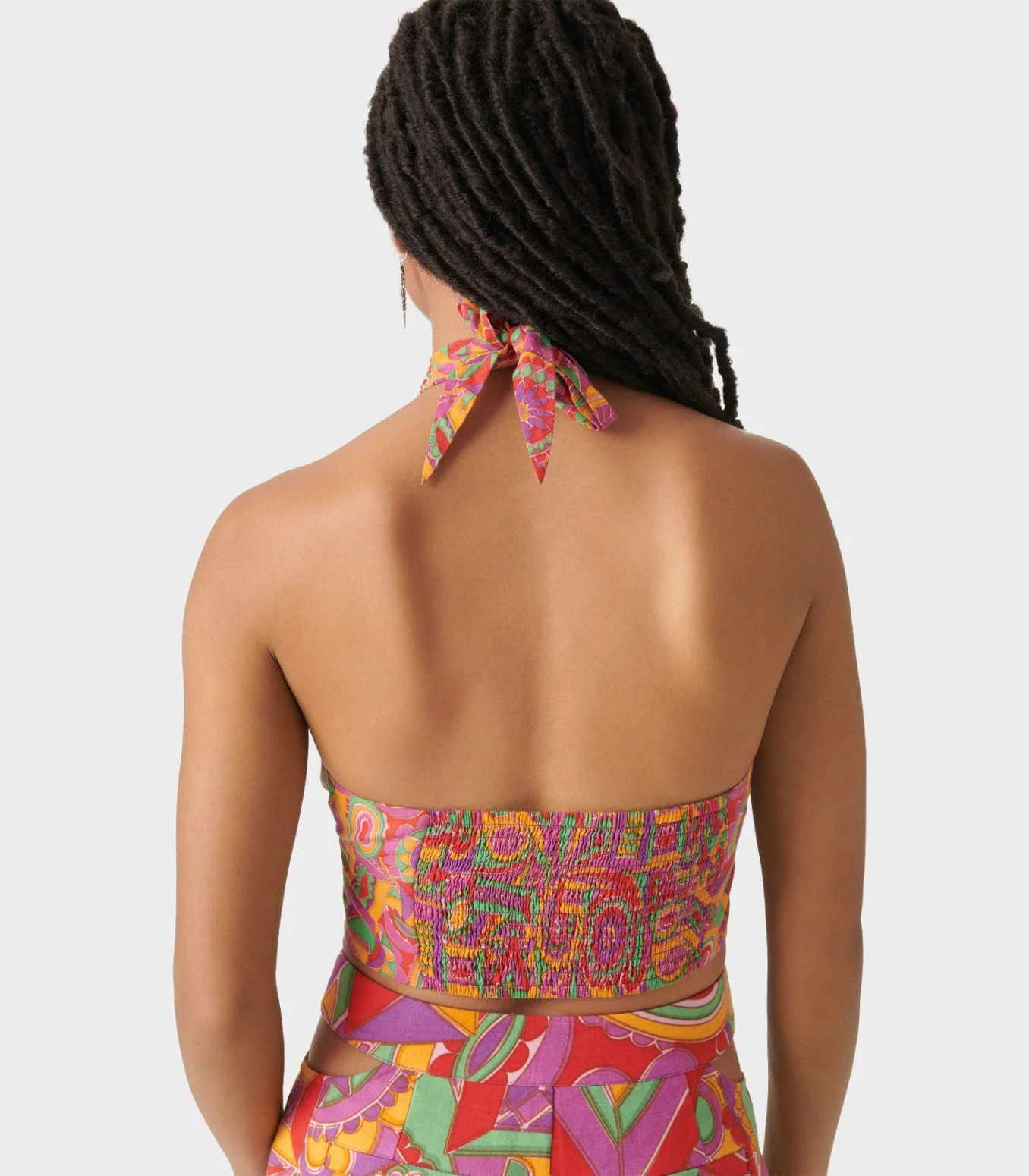 Ba&Sh - Doll Graphic-Print Cropped Top - Image 3