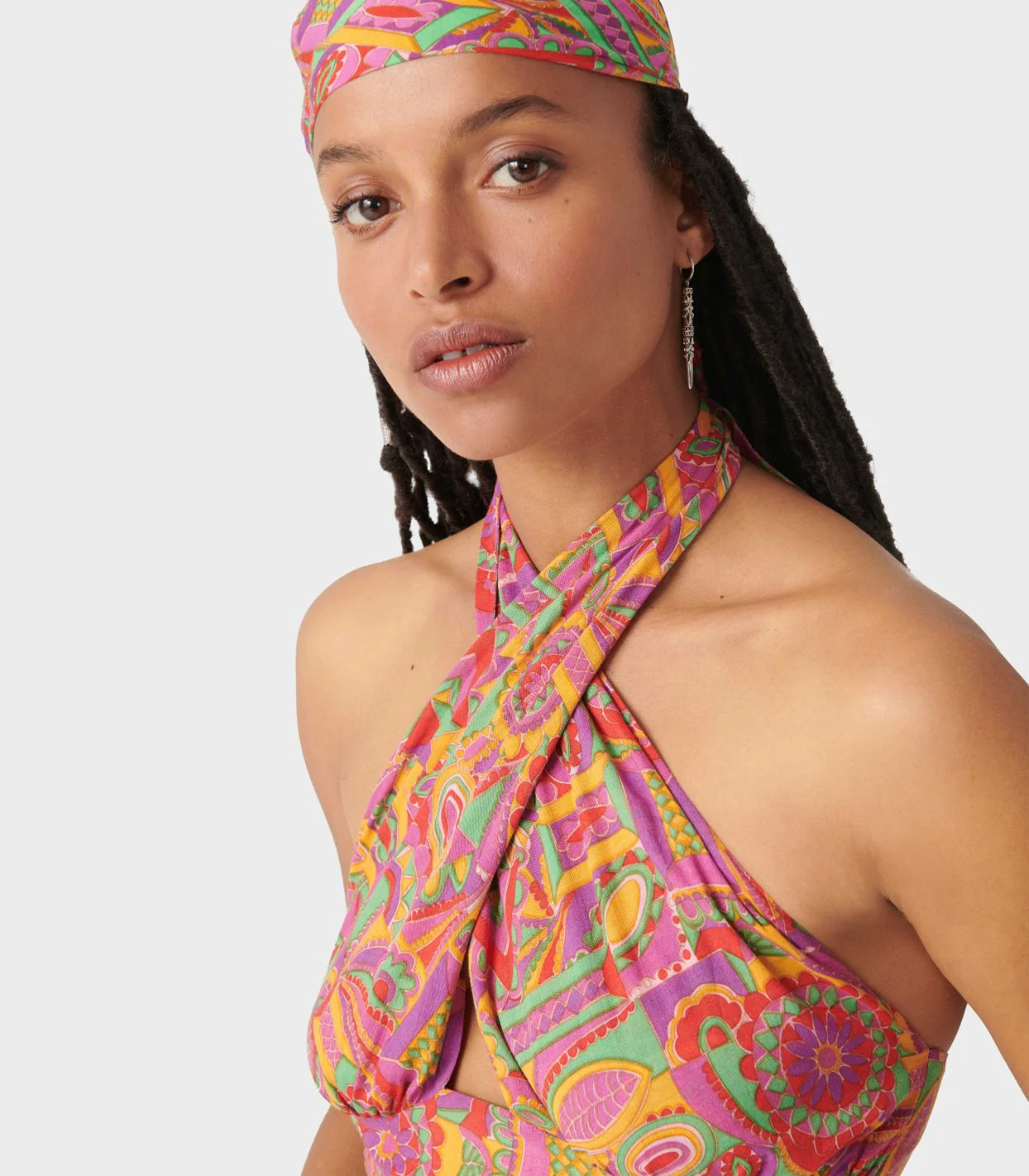 Ba&Sh - Doll Graphic-Print Cropped Top - Image 6